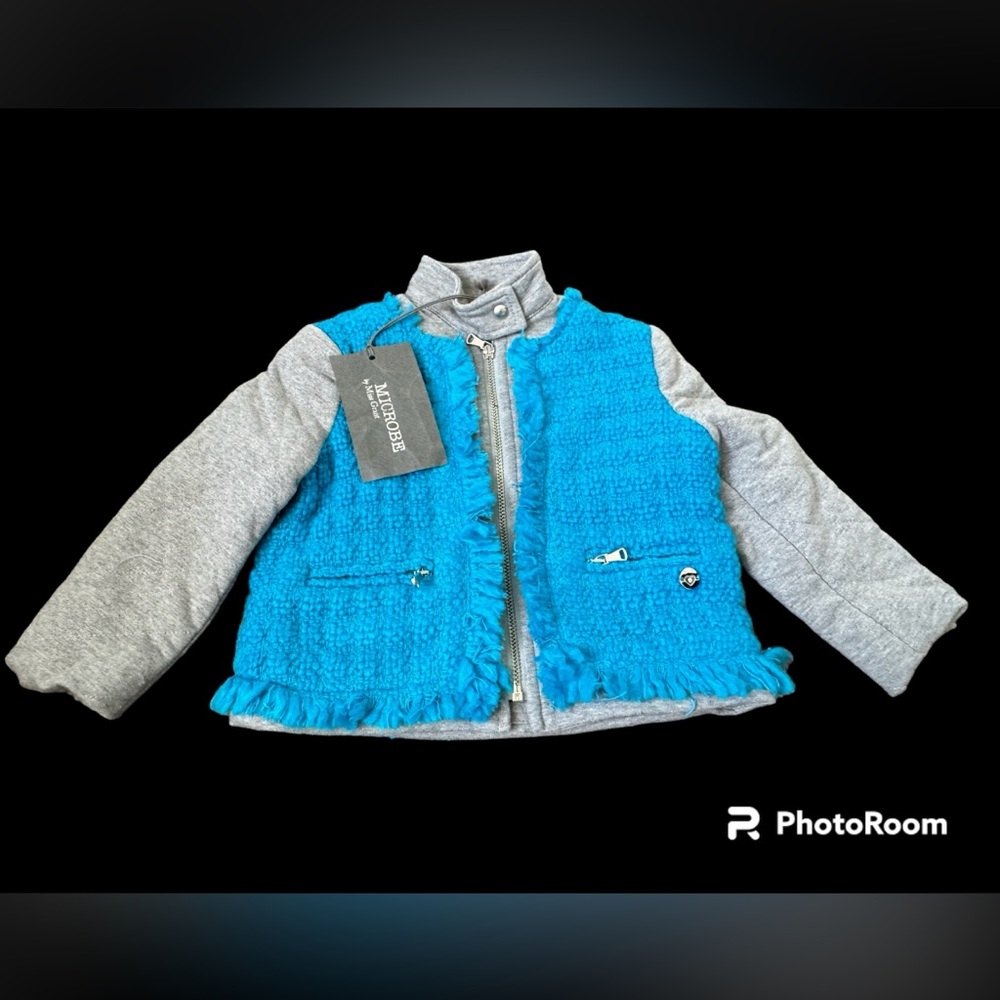 MICROBE By Miss Grant****Turquoise Baby Girl Jacket***6mo. $389